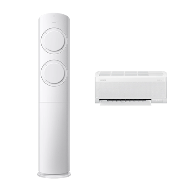 AI Q90000 청정 19평형+5.6평형 에어컨 (바디 화이트+바람문 화이트/매립배관/기본 설치비 포함)