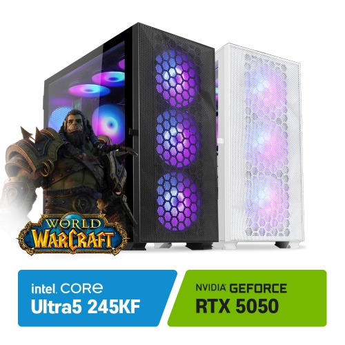 인텔 울트라5 245KF (애로우레이크)/RTX 5050/DDR5 16GB *월드오브워크레프트 게이밍 컴퓨터